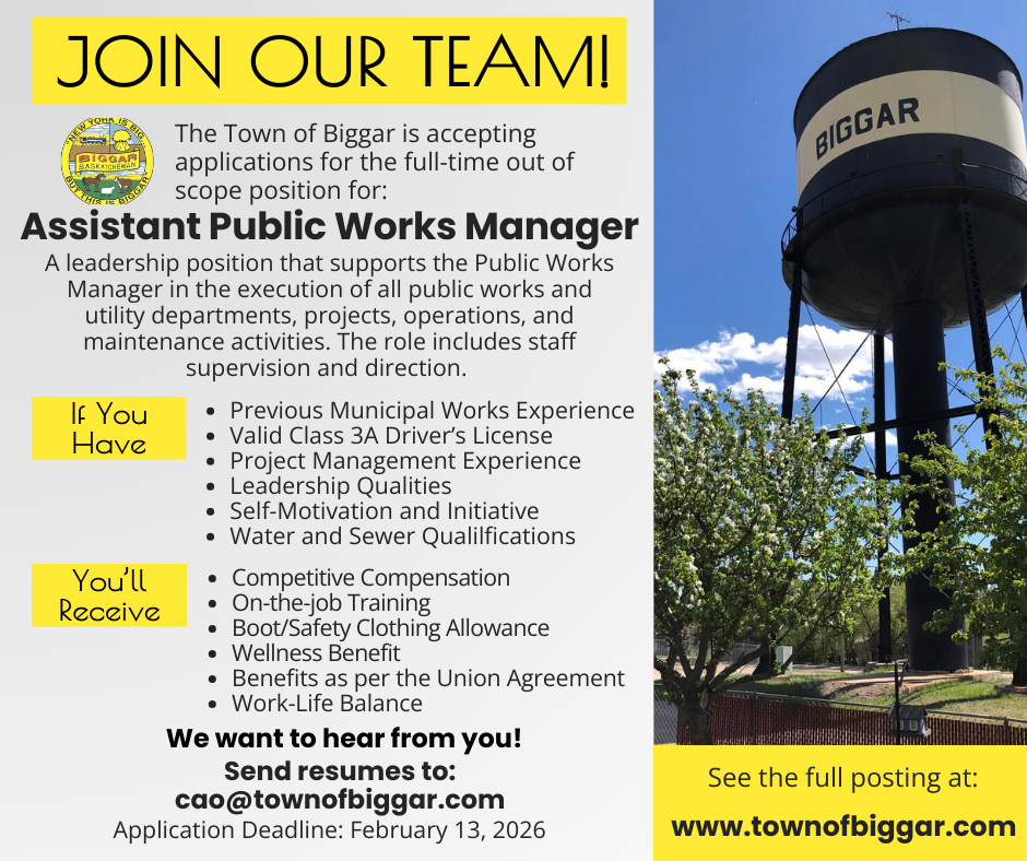 Assistant PW Manager Job Ad