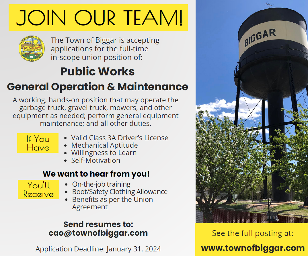 Job Vacancy - Utility  Maintenance - Public Works (1)