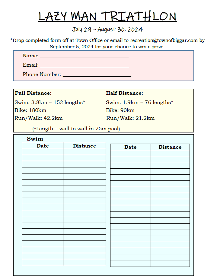 Lazy Man Triathlon - pg 1